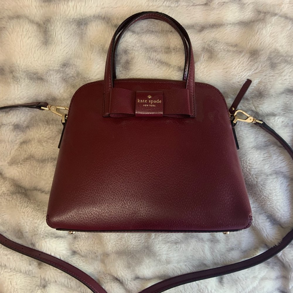 PERFECT condition Kate Spade Burgundy Satchel Crossbody